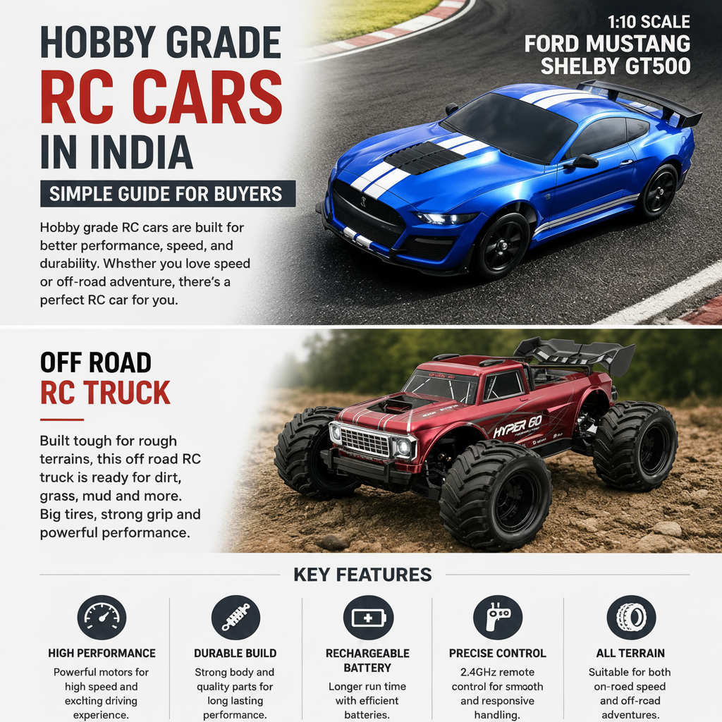 Hobby Grade RC Cars in India – High Speed RC Cars