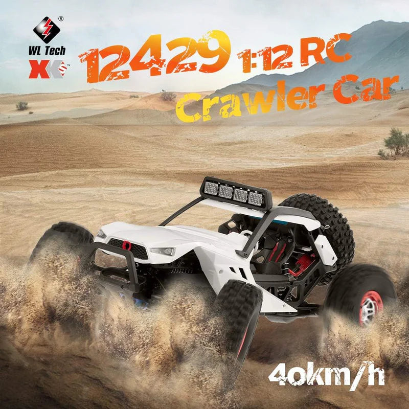 40KMH RC crawler truck with LED headlights