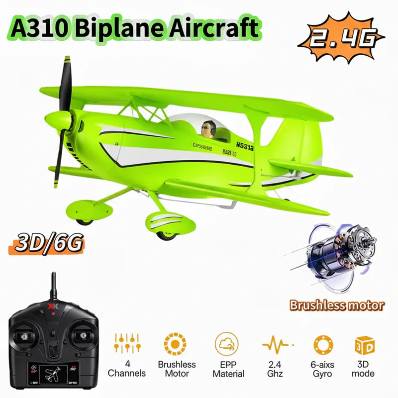WLtoys A310 package contents with accessories