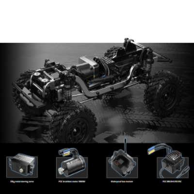 Buy MJX Hyper Go H12Y+ 1:12 RTR 4WD RC crawler truck in India