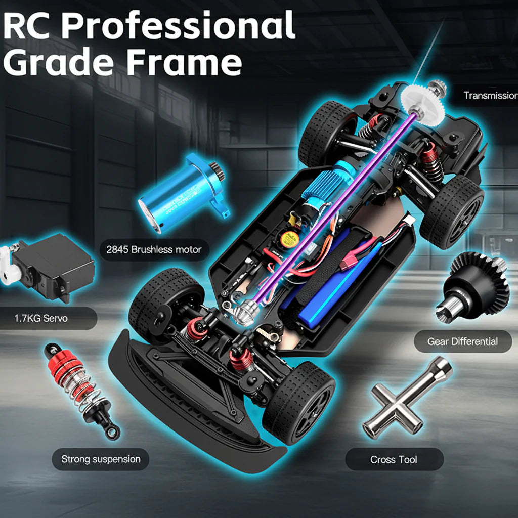 Buy the WLtoys 124020 1:12 4WD brushless RC racing car in India