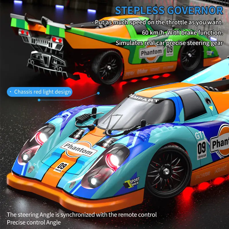 Drift RC Car with LED Lights and Drift Wheels