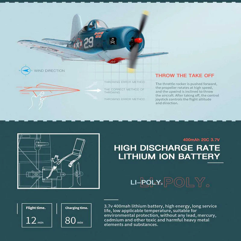 RC airplane performing aerobatic maneuvers
