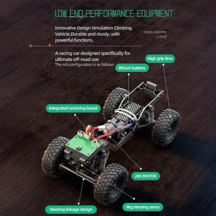 HB R1610 RC climbing truck off road terrain