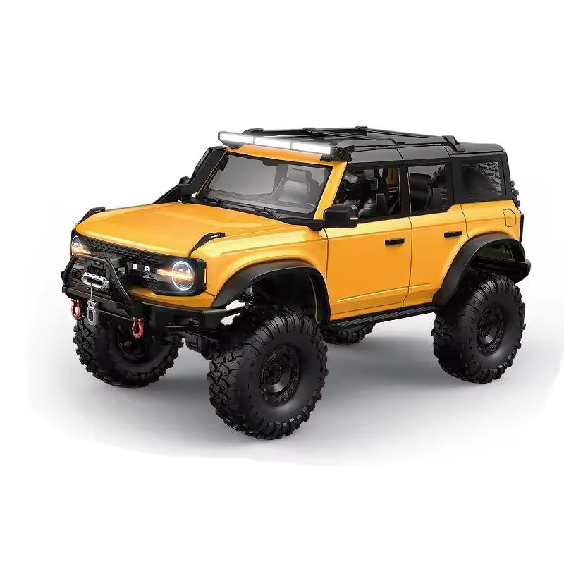 yellow 4WD RC rock crawler off road