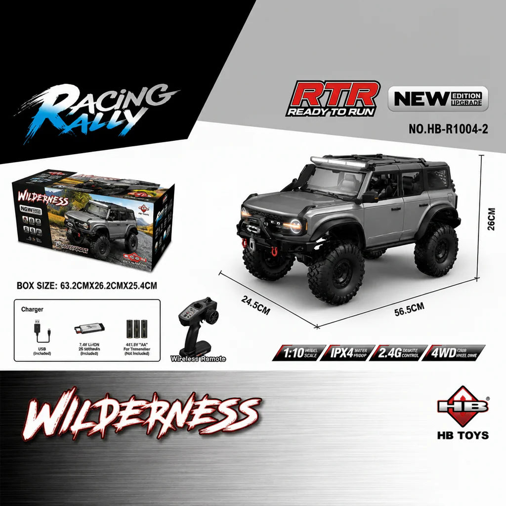 HB R1004 dark grey RC crawler