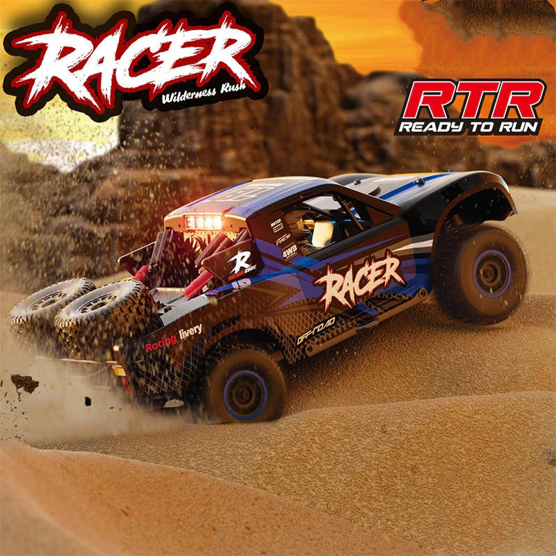 blue brushless RC car off road 4WD