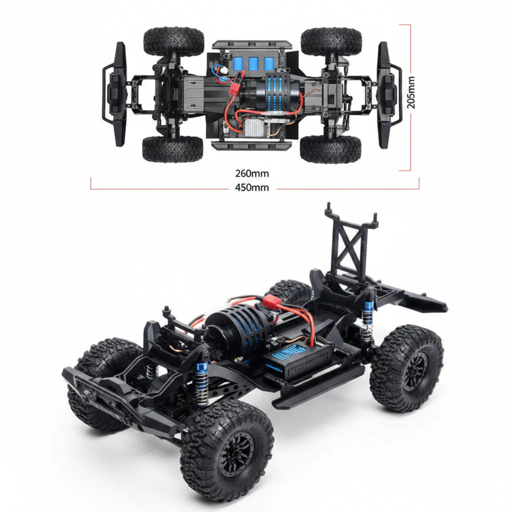 HB ZP1007 RC car side view