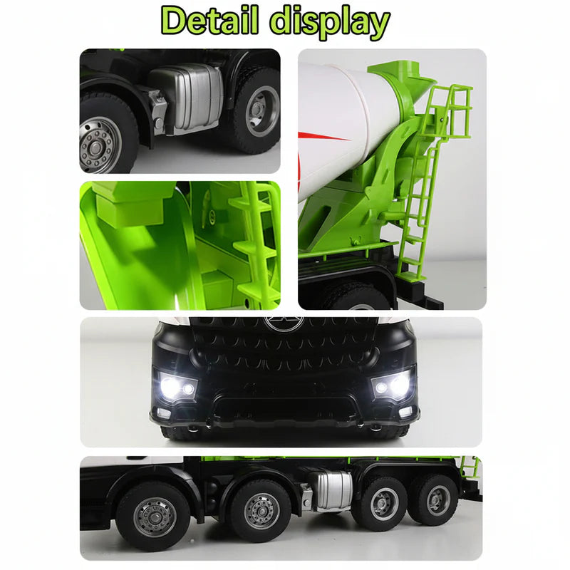 Huina 1537 proportional control RC truck side view