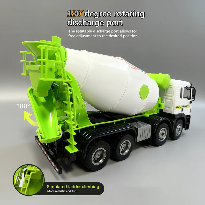 RC mixer truck rotating drum left right function