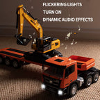 Huina RC truck outdoor driving demonstration
