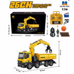 HUINA 1538 1:14 RC Dump Truck 26Channel with Timber Grabber