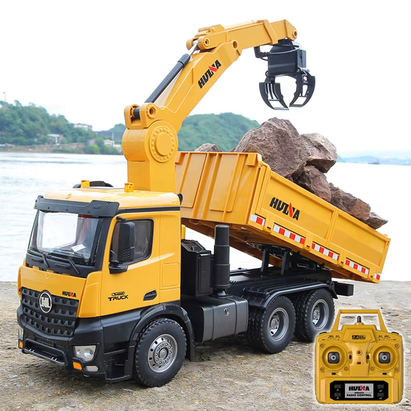 HUINA 1538 1:14 RC Dump Truck 26Channel with Timber Grabber