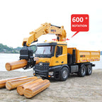 HUINA 1538 1:14 RC Dump Truck 26Channel with Timber Grabber