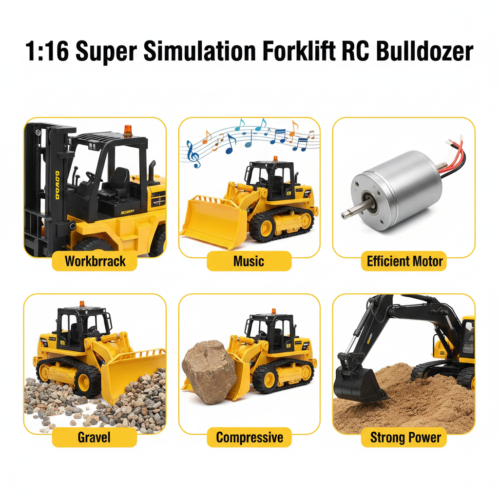 Huina 1554 RC Bulldozer 2026 Model