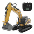 Huina 1580 V5 full metal RC excavator front view