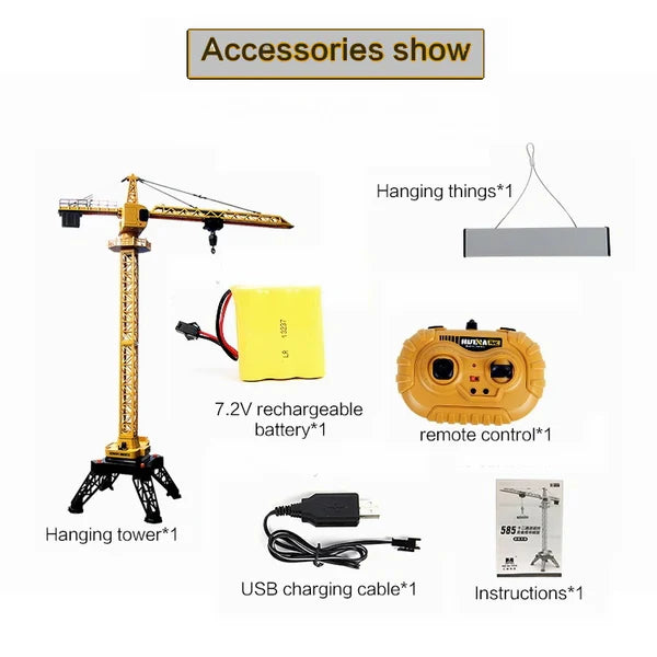 Huina 1585 Alloy Construction Crane Model
