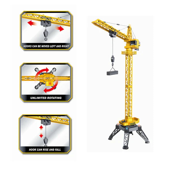 Huina 1585 RC tower crane full view