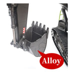 Huina 1593 Green Excavator with LED Working Lights