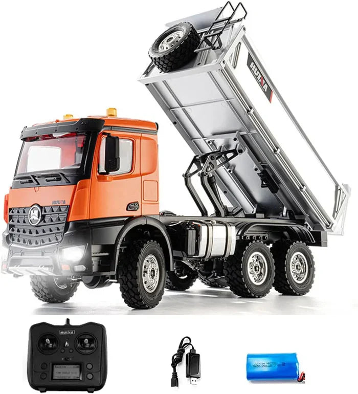 RC dump truck full package contents box