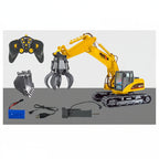 Huina 571HD 1:14 RC Excavator with Metal Claw Grabber – 21CH Construction Vehicle RTR
