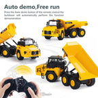 RC tipper truck unloading sand Huina 1553