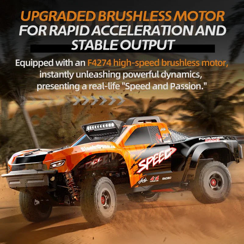 JJRC C8822 Baja style RC truck side profile