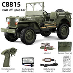 JJRC C8815 1:10 Willys Military 4WD RC Jeep