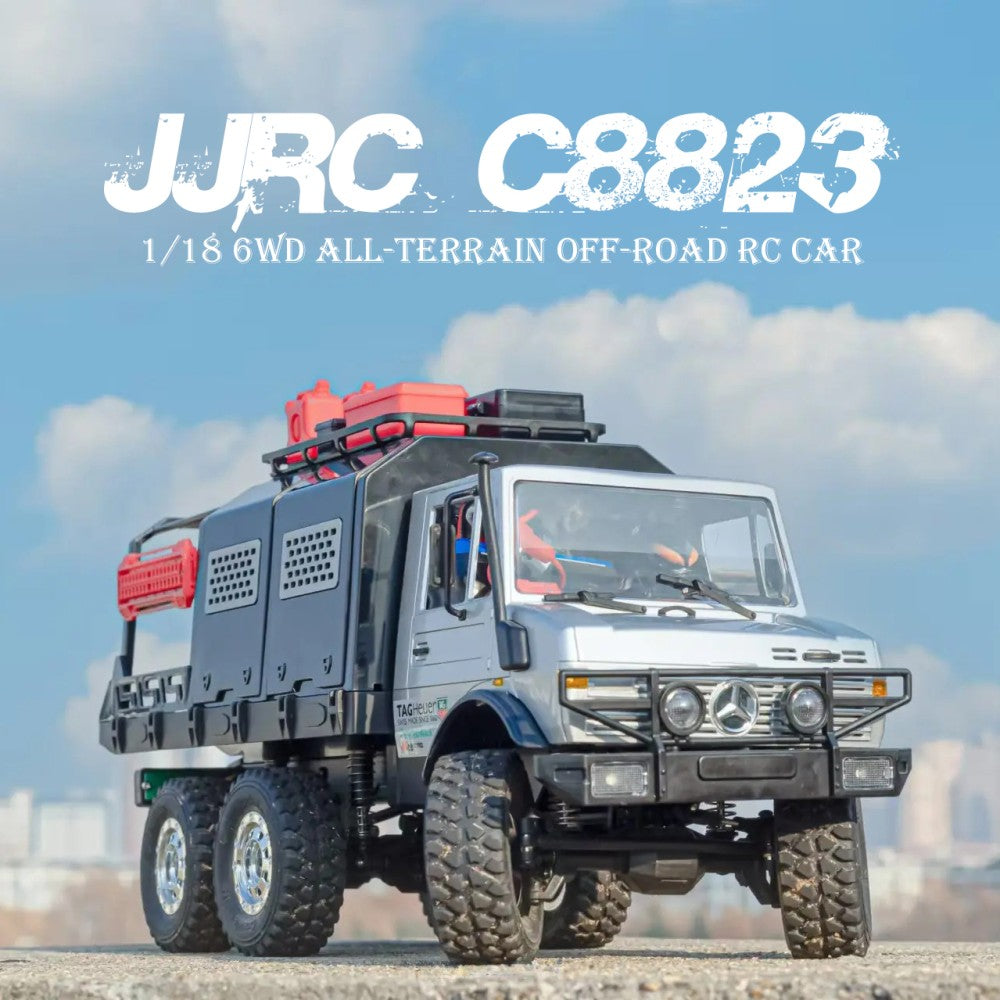 JJRC C8823 1/18 6WD Unimog RC Off-Road Truck | All-Terrain Hobby Crawler