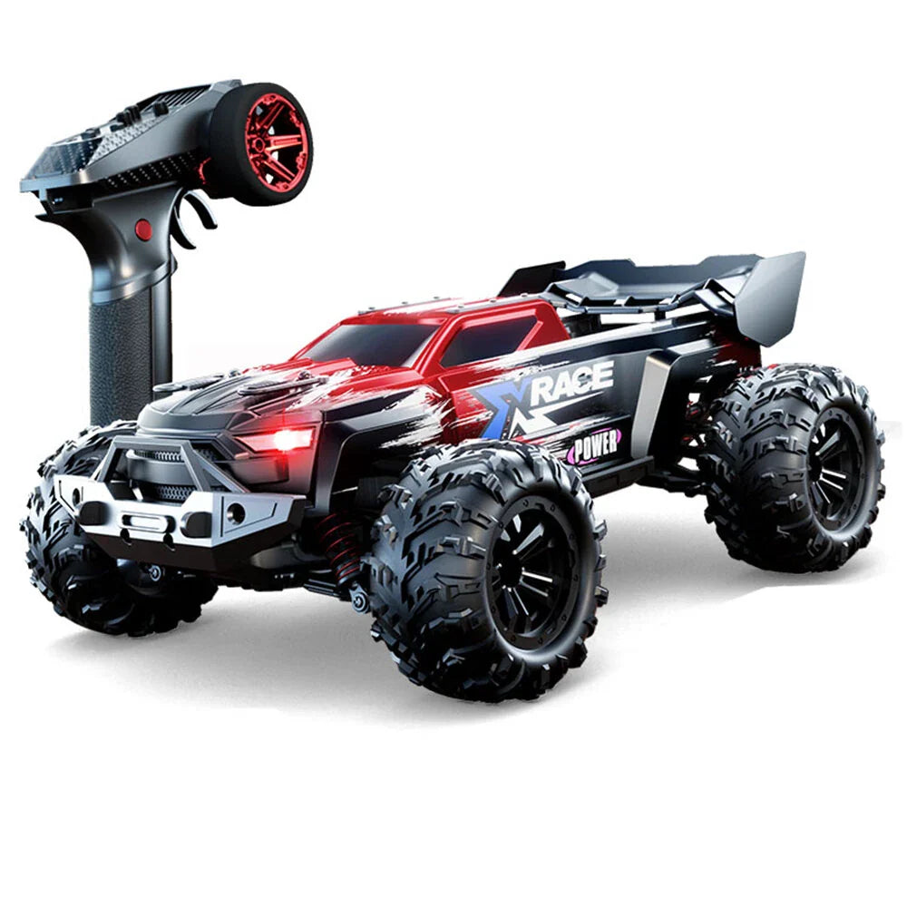 JJRC C8839 1/14 4WD High-Speed Off-Road RC Truck | 25KM/H All-Terrain RC Car with Multi-Mode LED Lights Red