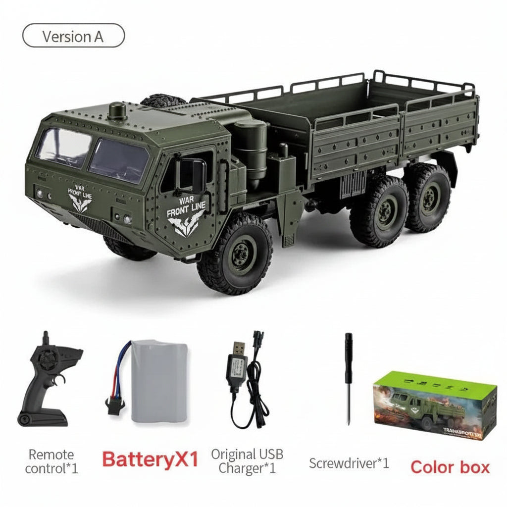 JJRC Q75 1:16 6WD military RC truck front view