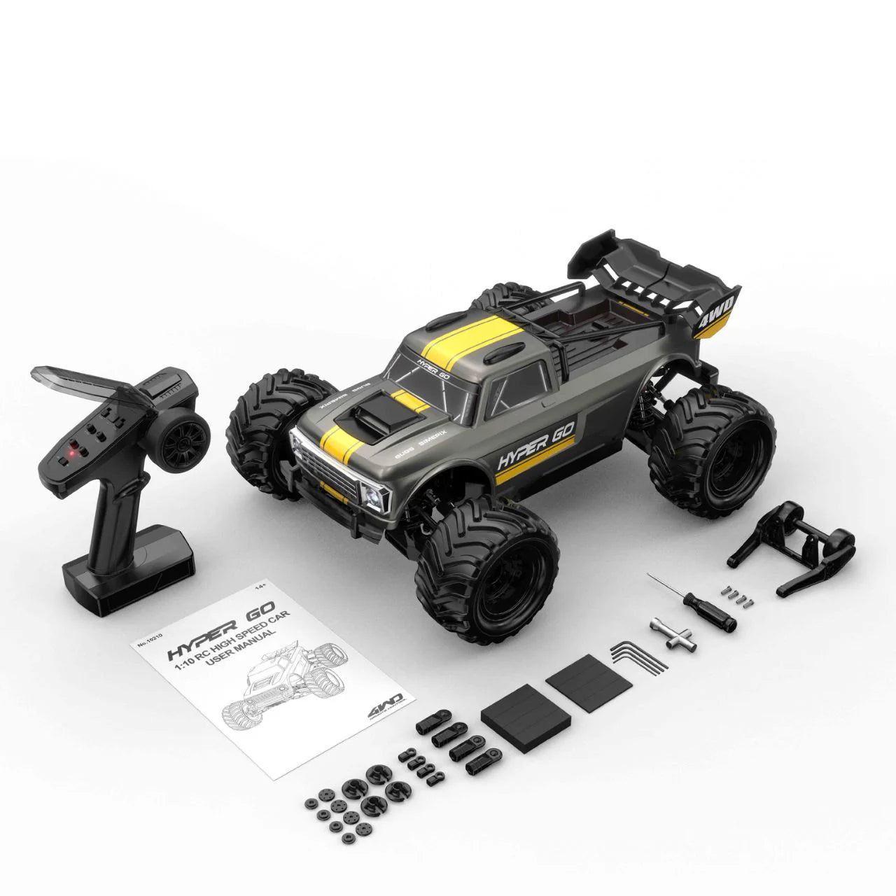 MJX 10210 Suspension and Alloy Arms Close Up