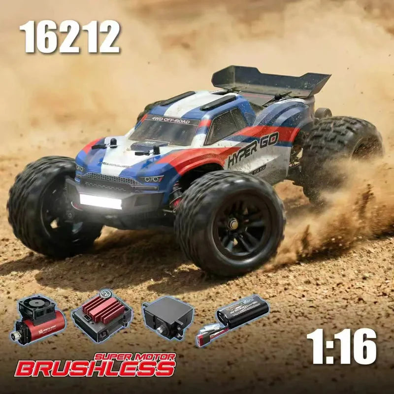 MJX Hyper Go 16212 1/16 4WD Brushless RC Truggy | 45KM/H High-Speed Off-Road Truck