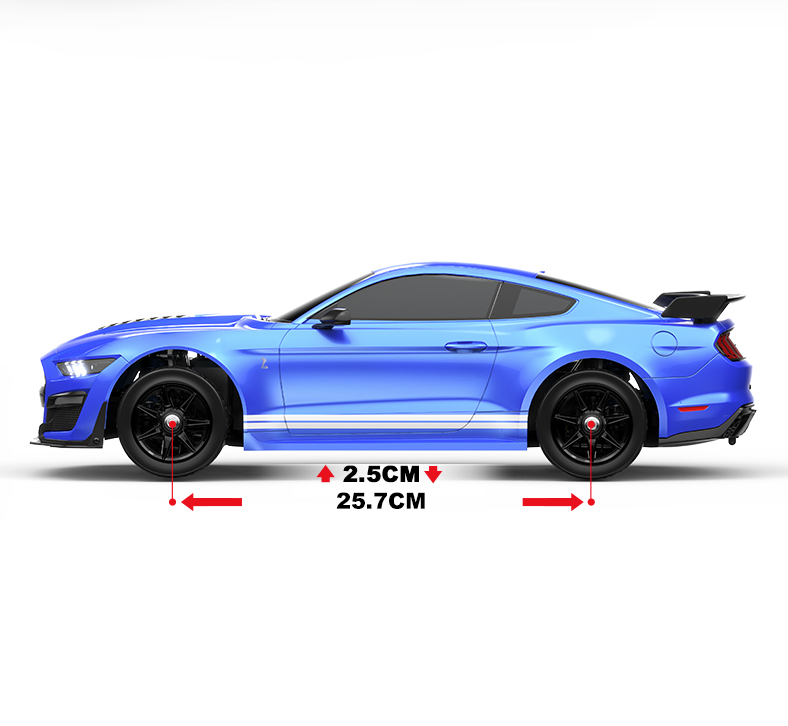 MJX Mustang shelby rc car size
