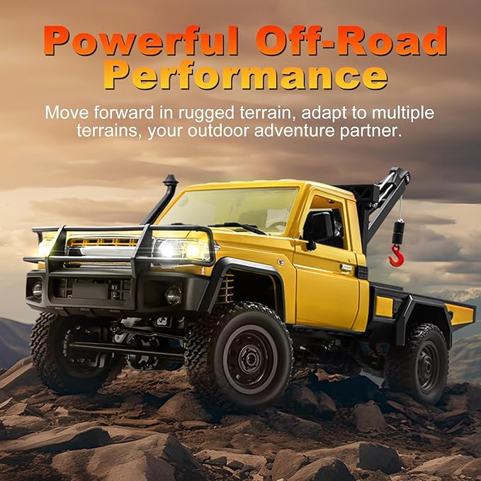 MN82T 1:12 scale RC crawler rear view