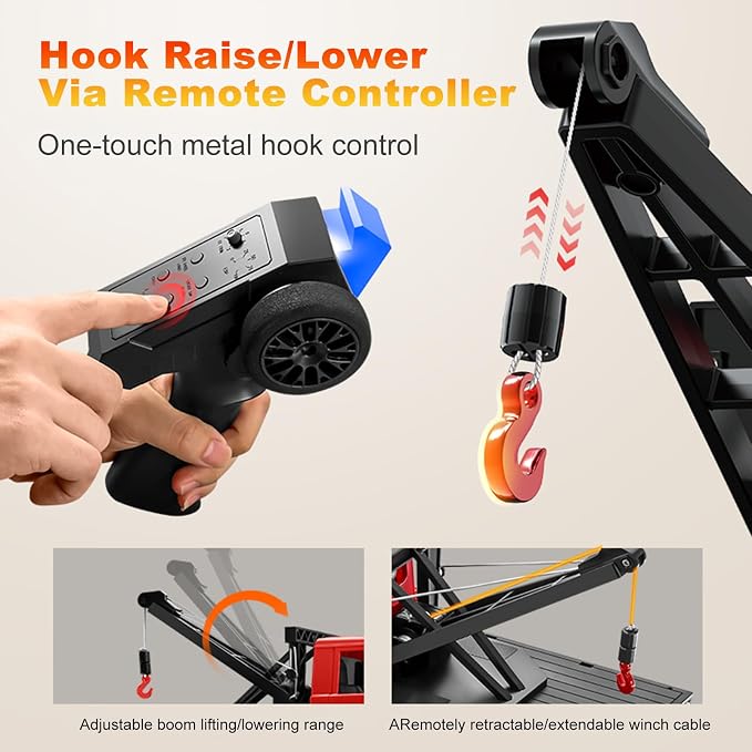 MN82T RC crawler functional crane hook