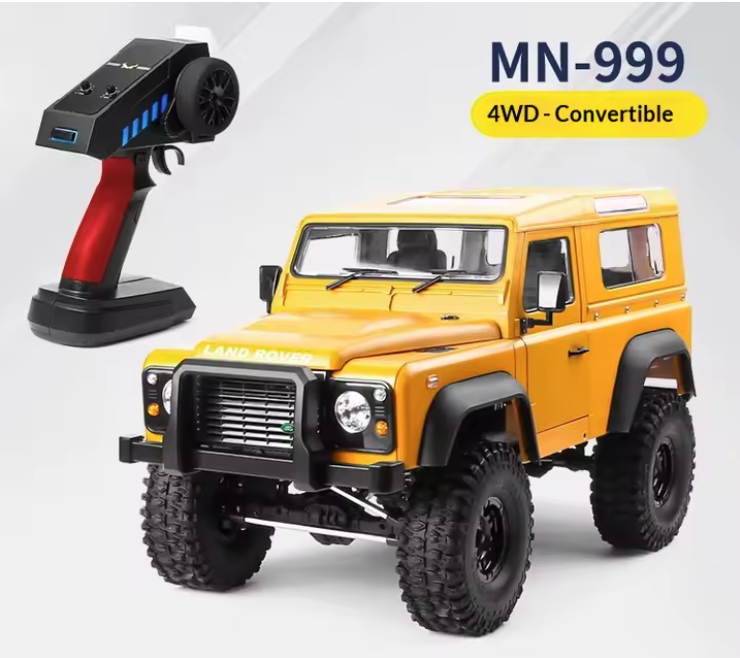 MNRC MN999 1:10 Land Rover Defender D90 RC crawler yellow
