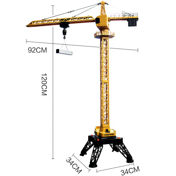 RC tower crane lifting load Huina 1585
