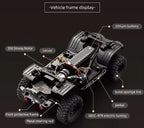 HB R1012 suspension and tire close up crawler