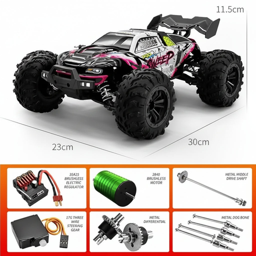 SCY 16101 PRO RC Car White pink Model