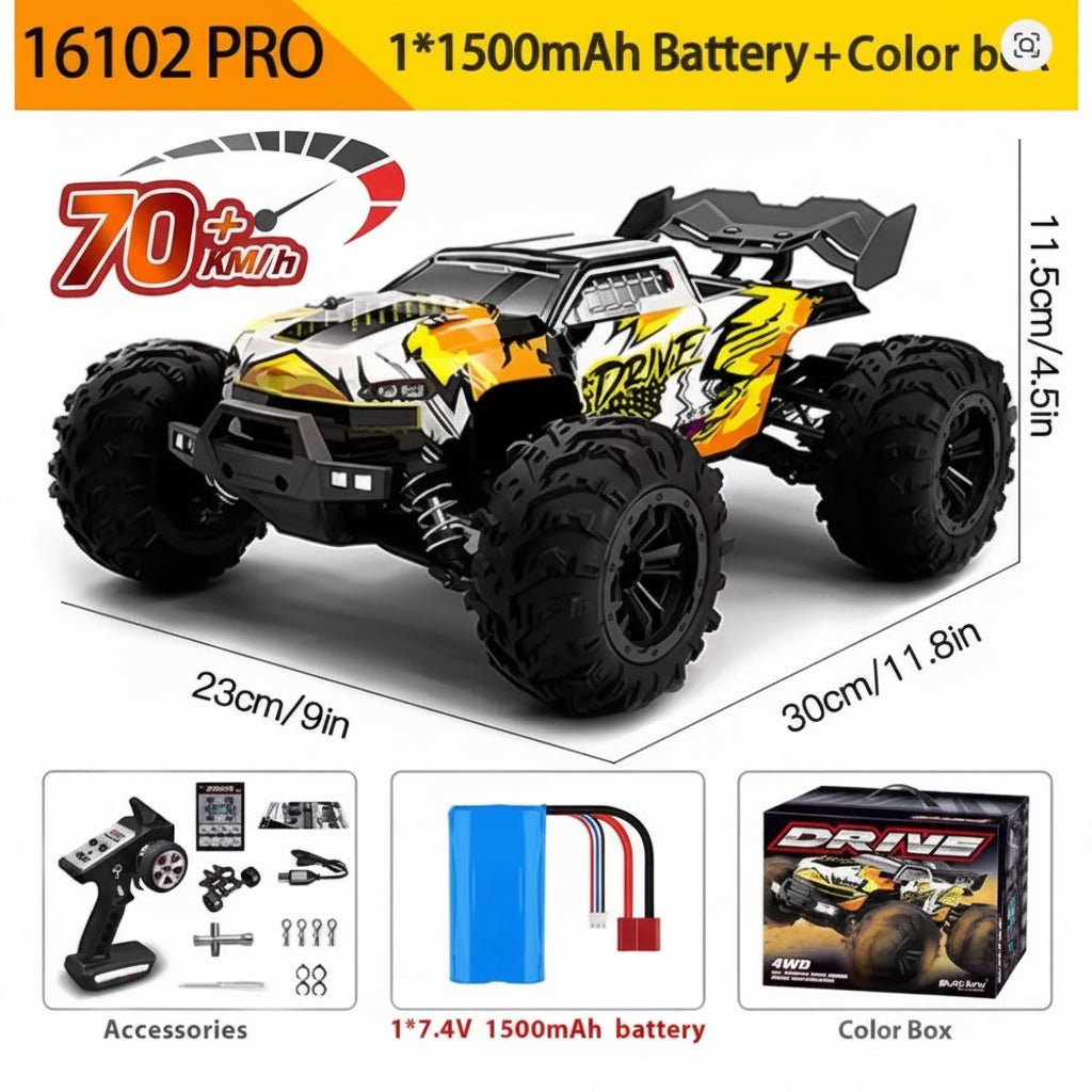 SCY 16102 PRO 1:16 Brushless RC Monster Truck 70KM/H
