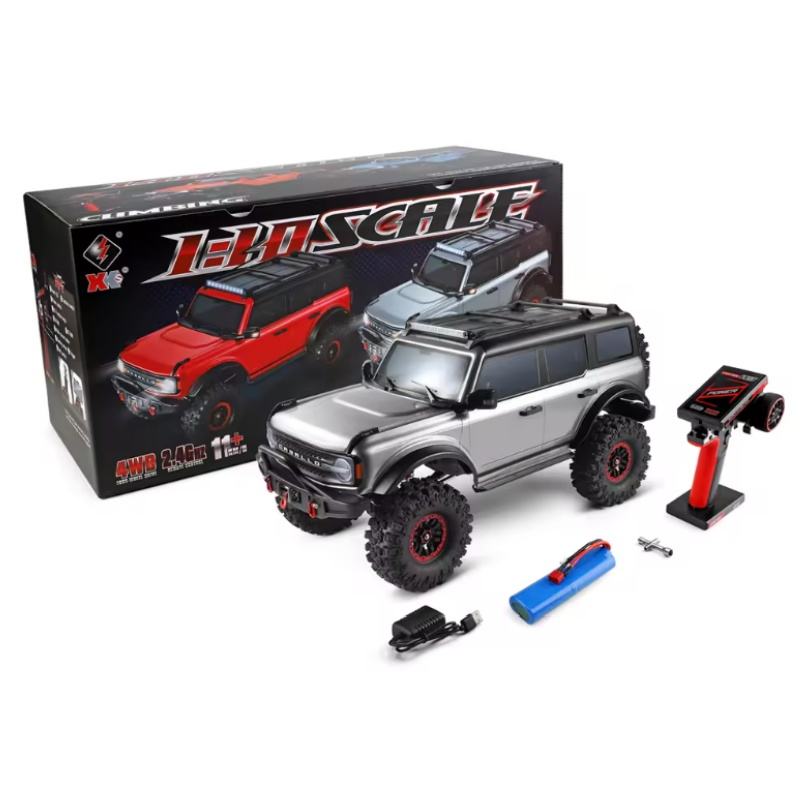 WLtoys 104020 1/10 4WD Ford Bronco RC Rock Crawler | Dual-Speed Trail Truck with Portal Axles & Electric Winch